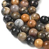 Dyed Natural Malaysia Jade Beads Strands G-G021-02B-25-3