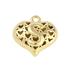 Hollow Brass Pendants for Valentine's Day KK-M289-03S-G-1