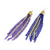 Iron Chain Tassel Big Pendants IFIN-F157-01G-2