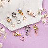 PVD Vacuum Plating 304 Stainless Steel Lobster Claw Clasps and 304 Stainless Steel Jump Rings STAS-YS0001-06-7