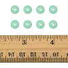 2 Strands Baking Paint Imitation Jade Glass Round Bead Strands DGLA-FS0001-20D-5
