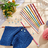1 Set Aluminum Tunisian Crochet Hooks DIY-NB0010-84-4