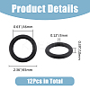 12Pcs Ring Silicone Beads SIL-DC0001-51-2