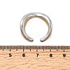 304 Stainless Steel Two Tone Cuff Rings RJEW-Z110-04GP-5