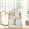 4 Tier Wooden Greeting Card Display Stand ODIS-WH0022-31-4