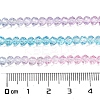 Transparent Painted Glass Beads Strands X1-DGLA-A034-T3mm-A22-3
