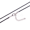 Leather Cord Necklace Makings MAK-PH0002-1.5mm-01-3