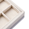 Removable Velvet Jewelry Organizer Display Trays for Earrings Necklaces Rings CON-R030-04D-2