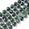 Natural Rudy in Zoisite Beads Strands G-E560-T01-1