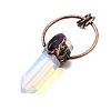 Opalite Faceted Pointed Bullet Big Pendants G-Q350-05A-2