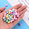Opaque Acrylic Beads MACR-Q239-018B-6