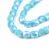 Electroplate Glass Beads Strands EGLA-N002-13-A06-3