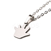 Non-Tarnish Stainless Steel Pendants Necklaces LS-NJEW-K267-01F-P-1