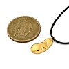 Ion Plating(IP) 304 Stainless Steel Pendant Necklace NJEW-K255-25G-5