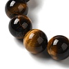 Nattural Tiger Eye Beads Strands G-GSR12mmC014-B-4