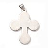 304 Stainless Steel Religion Big Pendants STAS-E184-21P-2