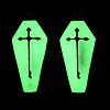 Halloween Theme Rack Plating Luminous Alloy Enamel Pendants ENAM-N056-340G-2