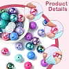 DIY Round Resin Beads and Acrylic Beads Jewelry Making Findings Kits DIY-FS0007-73-2
