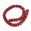 Transparent Glass Beads Strands GLAA-F114-01M-2