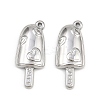 304 Stainless Steel Pendants STAS-L303-27P-01-1