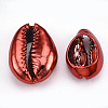 UV Plated Natural Cowrie Shell Beads X-SHEL-S266-07A-2