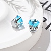 Cubic Zirconia Clip-on Earrings EJEW-L100-01P-01-2