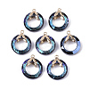 Electroplate Glass Pendants EGLA-N005-001A-2