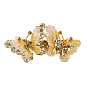Alloy Rhinestone Enamel Hair Barrettes OHAR-B006-01G-03-2