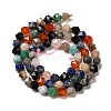 Natural Carnelian/Lapis Lazuli/Labradorite/Amazonite/Apatite Beads Strands G-K382-A01-01-3