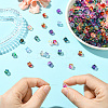 Two Tone Transparent Spray Painted Acrylic Beads ACRP-PA0001-01A-4