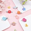 60 Pcs 6 Style Opaque Resin Cabochons CRES-SC0001-84-5