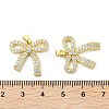 Rack Plating Brass Micro Pave Clear Cubic Zirconia Pendants KK-A205-03G-3