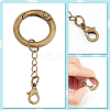 16Pcs 4 Colors Alloy Spring Gate Rings HJEW-AB00522-4