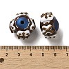 Hand Painted Acrylic with Enamel Beads MACR-K354-38O-4