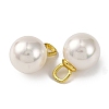 Rack Plating Brass & Shell Pearl Ball Pendants KK-B103-03B-G-2