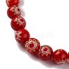 Handmade Millefiori Lampwork Beads Strands LAMP-G164-02B-3