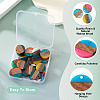 36Pcs 9 Colors Transparent & Opaque Resin & Walnut Wood Pendants RESI-TA0004-60-5