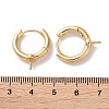 Brass Hoop Earrings Findings KK-B105-03G-02-3