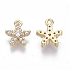 Brass Micro Cubic Zirconia Charms KK-N231-22-NF-2