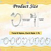 8Pcs 8 Styles Alloy Cuff Rings RJEW-CJ0001-02-2