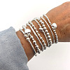 8Pcs CCB Round Beaded Stretch Bracelets WGF8C34-10-1