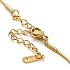 Ion Plating(IP) 304 Stainless Steel Heart Pendant Necklace with Round Snake Chains for Women LS-NJEW-G085-13G-3