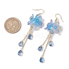 Flower Dangle Earrings X1-EJEW-TA00636-04-3