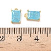 Brass Crushed Ice Cut Cubic Zirconia Pendants KK-D024-25B-G-3
