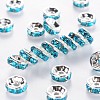 Brass Grade A Rhinestone Spacer Beads RSB037NF-13-1