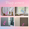 Waterproof Reflective Plastic Mirror Stickers DIY-WH0668-009-3
