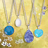 Natural/Synthetic Gemstone Pendants G-PH0034-22P-3