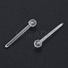 Plastic Tiny Ball Stud Earrings EJEW-N022-01A-3
