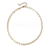 2Pcs 2 Colors 304 Stainless Steel Heart Link Chain Necklaces for Women NJEW-JN05898-4