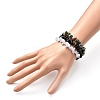 Natural Mixed Stone Chip Beaded Stretch Bracelets for Girl Women BJEW-JB06647-6